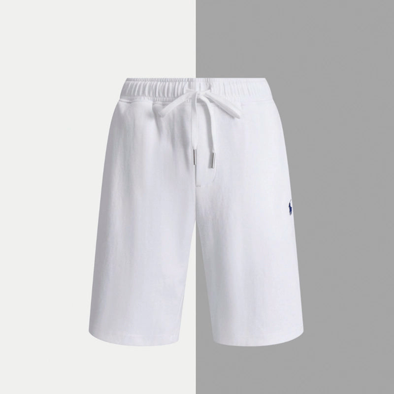 Premium-Baumwollshorts mit Kordelzug