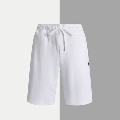 Premium-Baumwollshorts mit Kordelzug