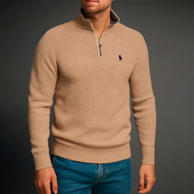 R&L Polo Classic Zip Pullover