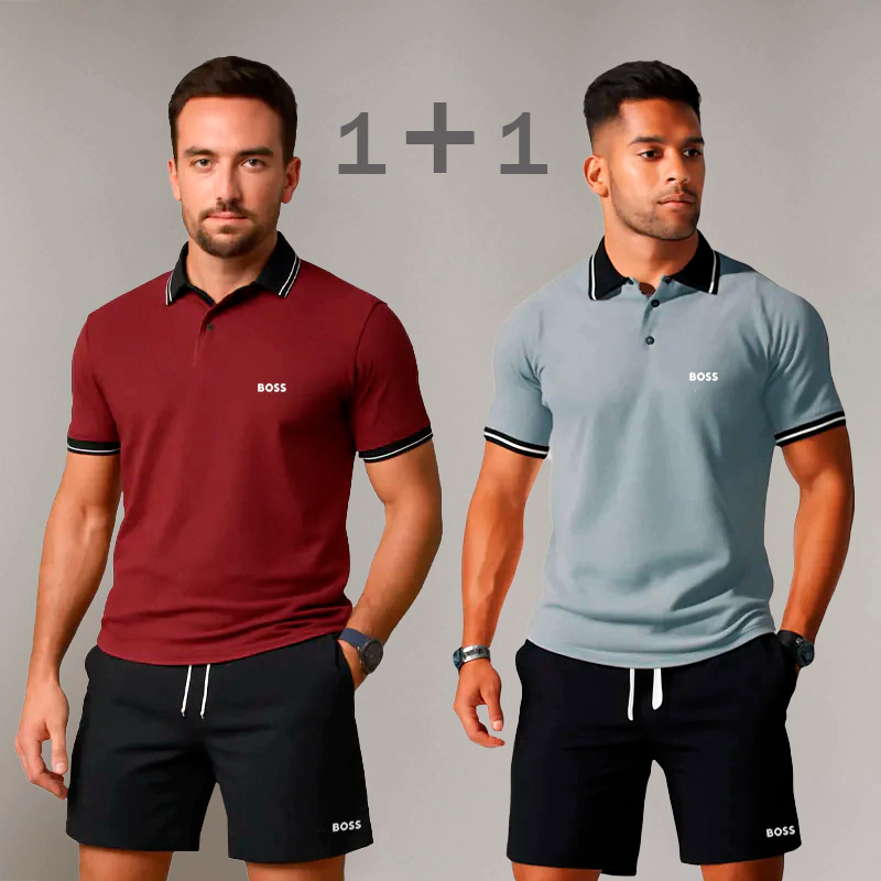 Herren Set  Polo Shirt & Shorts  den Sommer Kaufe 1, nimm 2