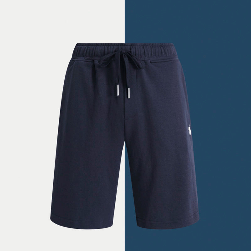 Premium-Baumwollshorts mit Kordelzug