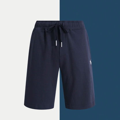 Premium-Baumwollshorts mit Kordelzug