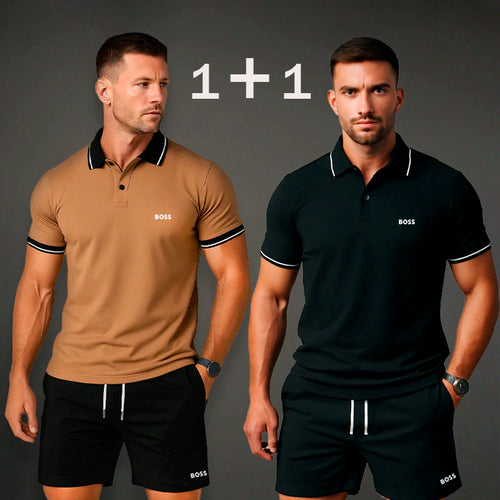 Herren Set  Polo Shirt & Shorts  den Sommer Kaufe 1, nimm 2