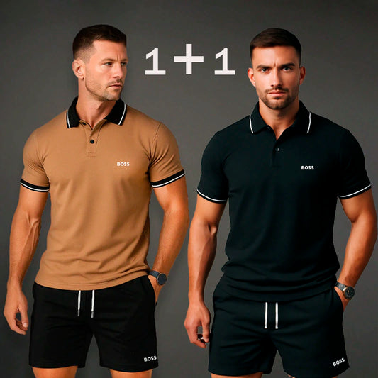 Herren Set  Polo Shirt & Shorts  den Sommer Kaufe 1, nimm 2