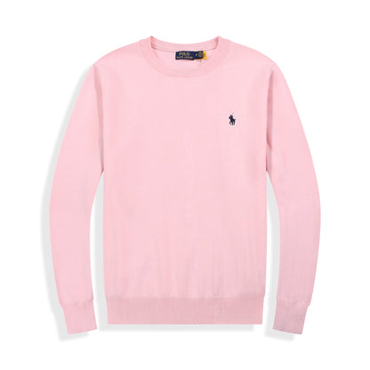 R&L Schmaler Baumwollpullover, weich und edel