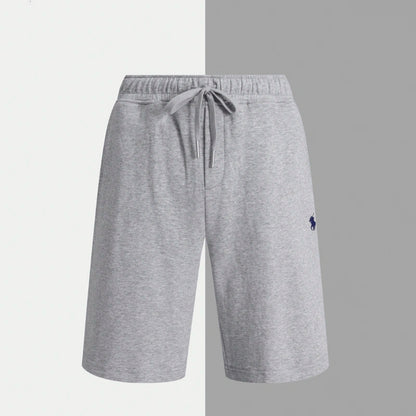 Premium-Baumwollshorts mit Kordelzug