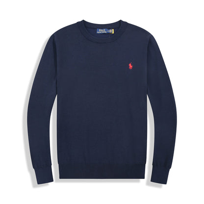 R&L Schmaler Baumwollpullover, weich und edel