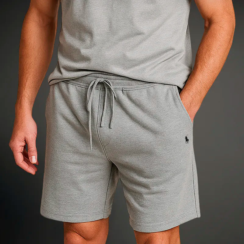 Leichte Herren-Shorts aus strukturierter Baumwolle