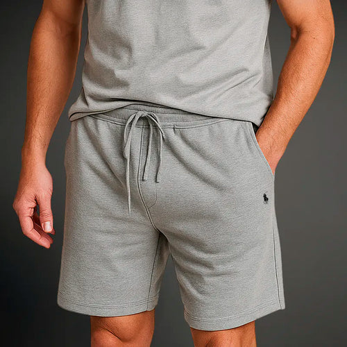 Leichte Herren-Shorts aus strukturierter Baumwolle