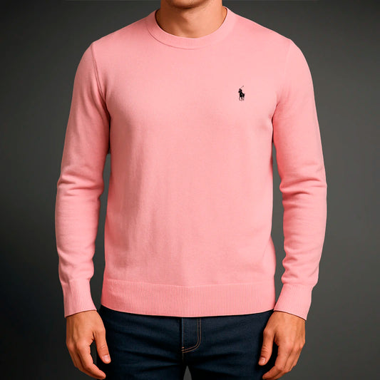  R&L Schmaler Baumwollpullover, weich und edel