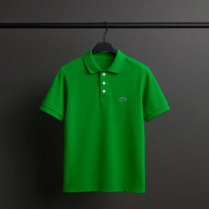 Herren Business Casual Button-Down-Kurzarm-Poloshirt