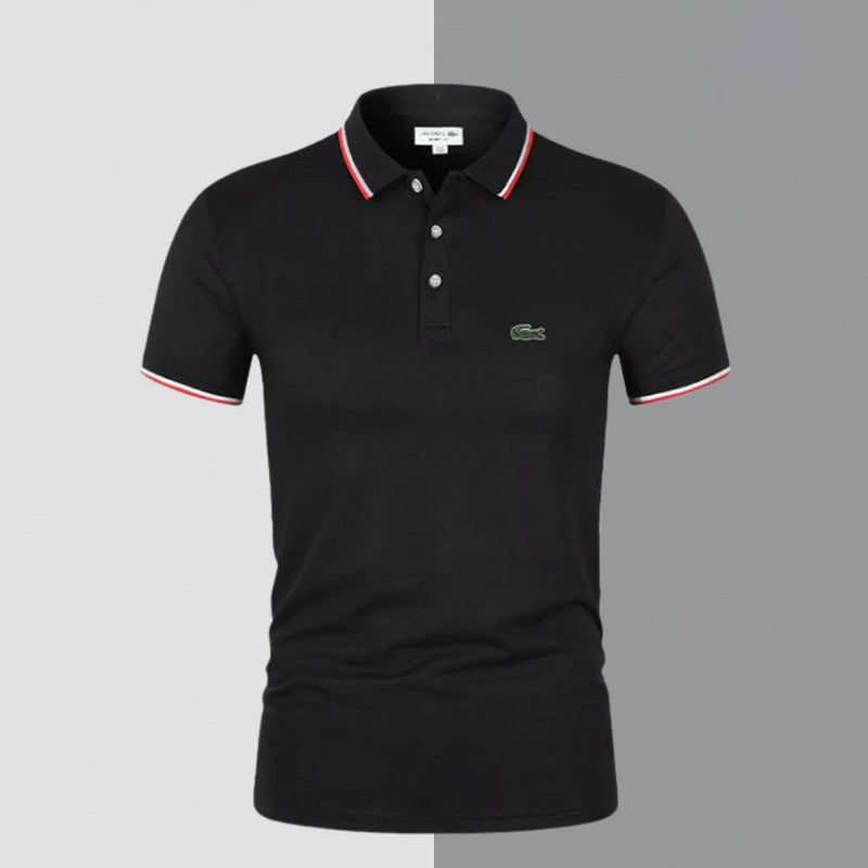 Klassisches Herren-Polo aus Stretch-Baumwolle – Chic