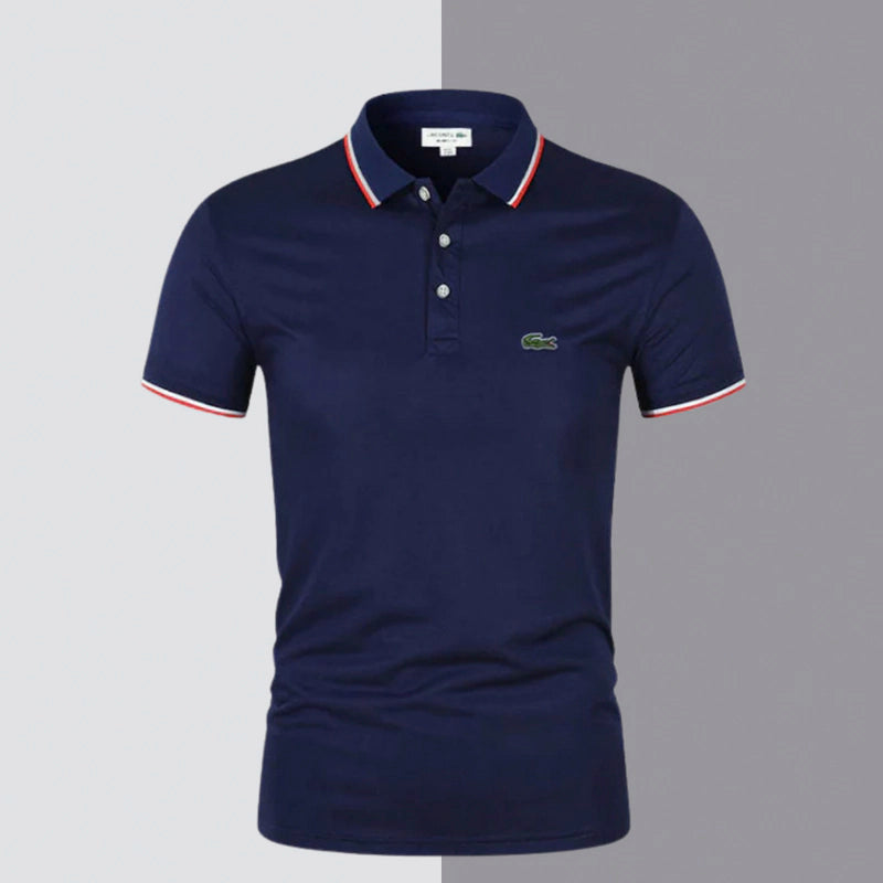 Klassisches Herren-Polo aus Stretch-Baumwolle – Chic