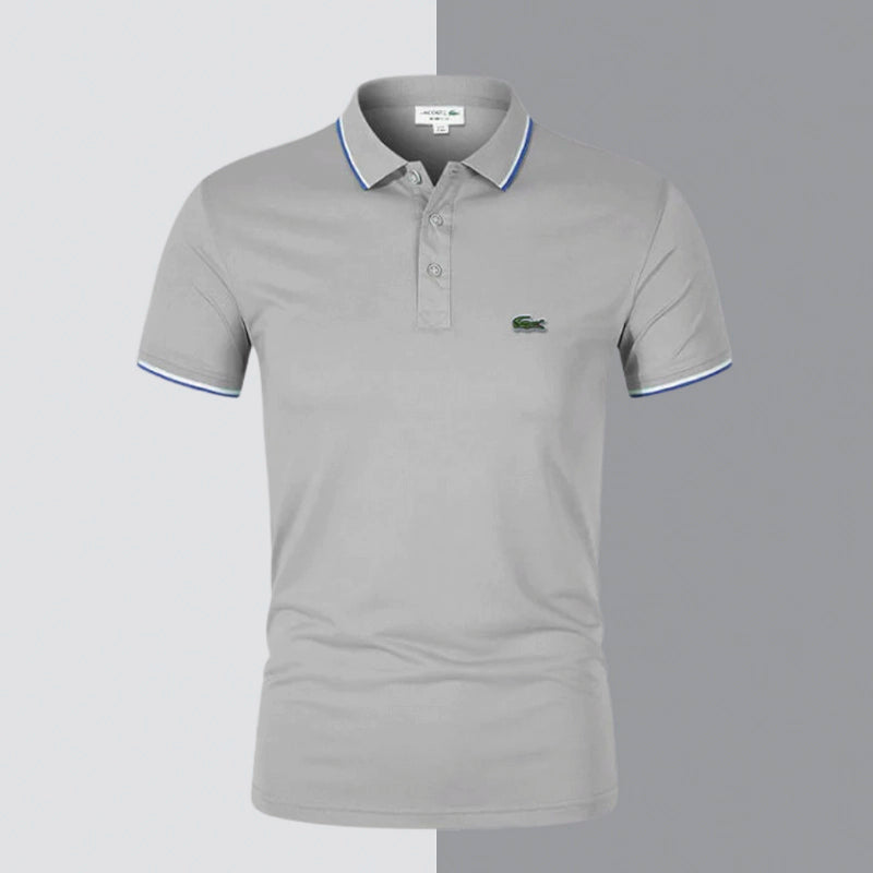 Klassisches Herren-Polo aus Stretch-Baumwolle – Chic