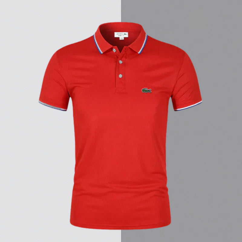 Klassisches Herren-Polo aus Stretch-Baumwolle – Chic