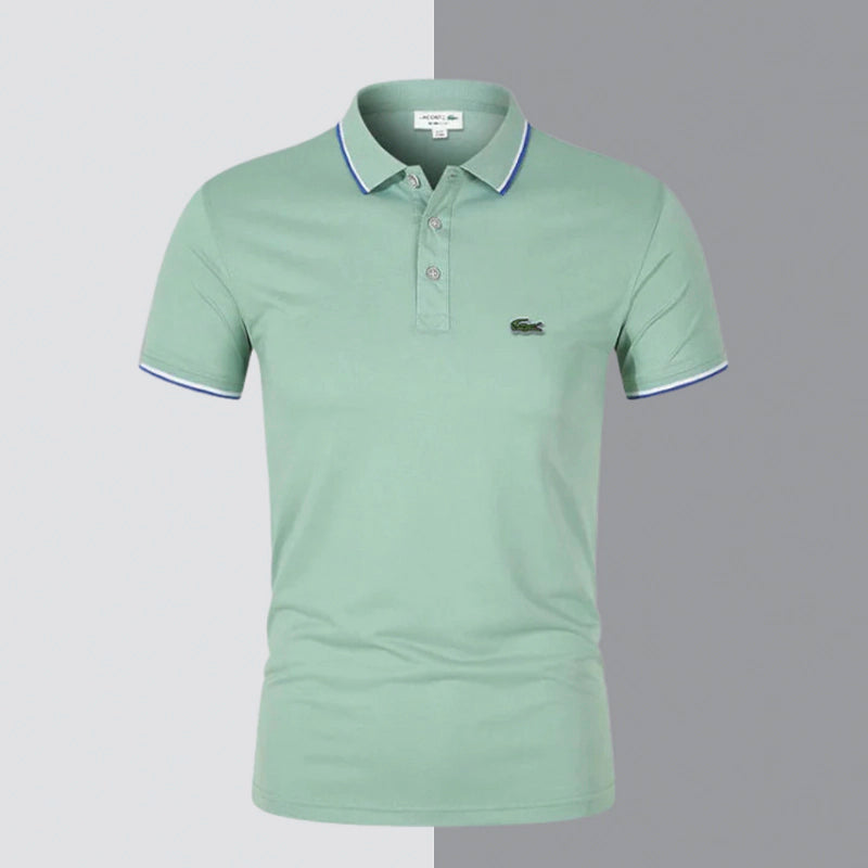 Klassisches Herren-Polo aus Stretch-Baumwolle – Chic