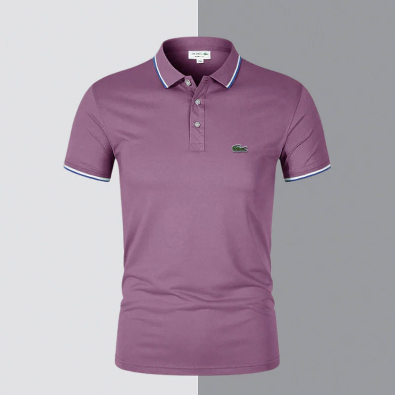 Klassisches Herren-Polo aus Stretch-Baumwolle – Chic