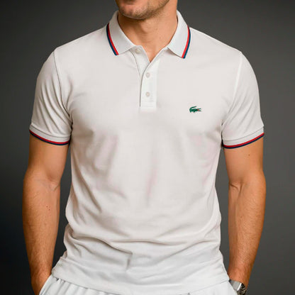 Klassisches Herren-Polo aus Stretch-Baumwolle – Chic