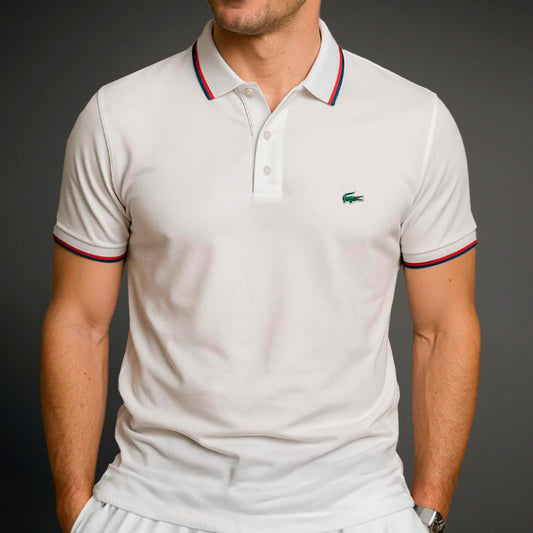 Klassisches Herren-Polo aus Stretch-Baumwolle – Chic